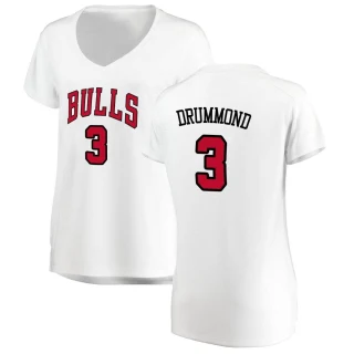 Women's Andre Drummond Chicago Bulls White Fast Break Jersey - Association Edition