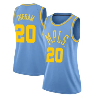 Women's Andre Ingram Los Angeles Lakers Blue Swingman Hardwood Classics Jersey