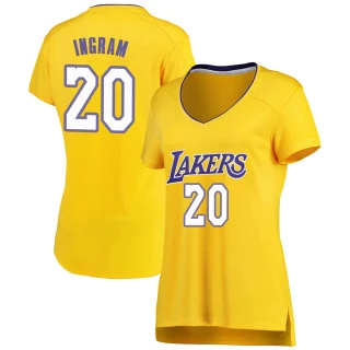 Women's Andre Ingram Los Angeles Lakers Gold Fast Break Jersey - Icon Edition