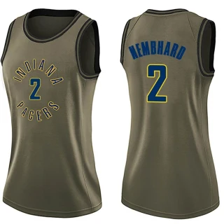 Women's Andrew Nembhard Indiana Pacers Green Swingman Salute to Service Jersey
