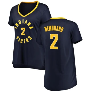 Women's Andrew Nembhard Indiana Pacers Navy Fast Break Jersey - Icon Edition