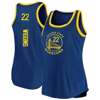 Women's Andrew Wiggins Golden State Warriors Gold Fast Break Royal 2019/20 Tank Jersey - Icon Edition