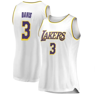 Women's Anthony Davis Los Angeles Lakers White Swingman 2018/19 Jersey - Association Edition