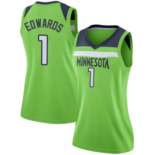 Women's Anthony Edwards Minnesota Timberwolves Green Swingman Jersey - Statement Edition