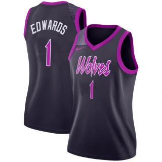 Women's Anthony Edwards Minnesota Timberwolves Purple Swingman 2018/19 Jersey - City Edition