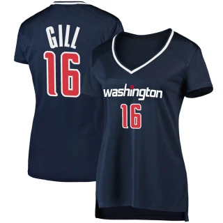 Women's Anthony Gill Washington Wizards Navy Fast Break Jersey - Statement Edition