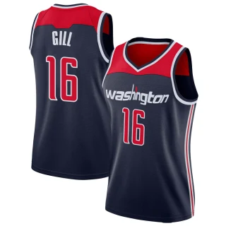 Women's Anthony Gill Washington Wizards Navy Swingman Jersey - Statement Edition