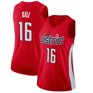 Women's Anthony Gill Washington Wizards Red Swingman 2018/19 Jersey - Earned Edition