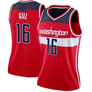 Women's Anthony Gill Washington Wizards Red Swingman Jersey - Icon Edition