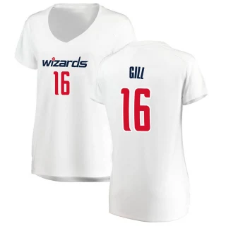 Women's Anthony Gill Washington Wizards White Fast Break Jersey - Association Edition