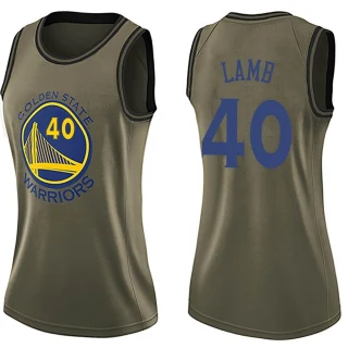 Women's Anthony Lamb Golden State Warriors Gold Swingman Green Salute to Service Jersey