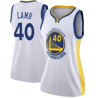 Women's Anthony Lamb Golden State Warriors Gold Swingman White Jersey - Association Edition