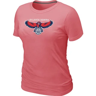 Women's Atlanta Hawks Pink Big & Tall Primary Logo T-Shirt -