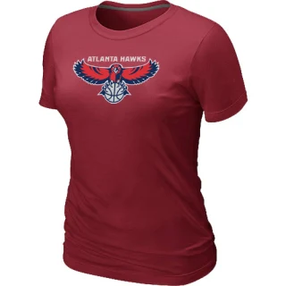 Women's Atlanta Hawks Red Big & Tall Primary Logo T-Shirt -