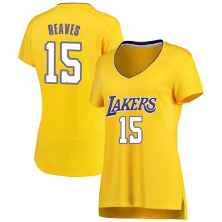Women's Austin Reaves Los Angeles Lakers Gold Fast Break Jersey - Icon Edition