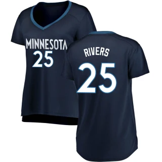 Women's Austin Rivers Minnesota Timberwolves Navy Fast Break Jersey - Icon Edition
