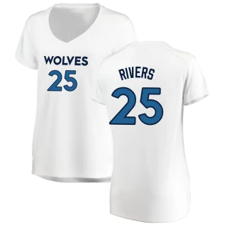 Women's Austin Rivers Minnesota Timberwolves White Fast Break Jersey - Association Edition