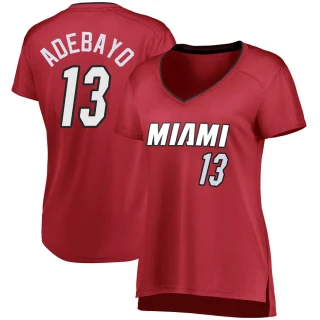 Women's Bam Adebayo Miami Heat Fast Break Wine Jersey - Statement Edition