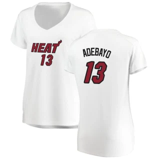 Women's Bam Adebayo Miami Heat White Fast Break Jersey - Association Edition