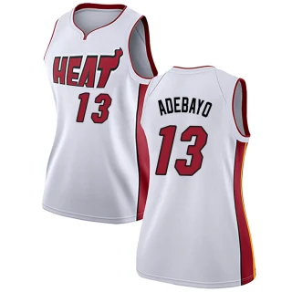 Women's Bam Adebayo Miami Heat White Swingman Jersey - Association Edition