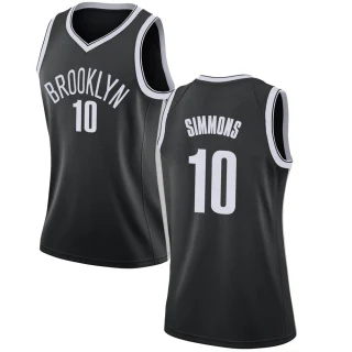 Women's Ben Simmons Brooklyn Nets Black Swingman Jersey - Icon Edition