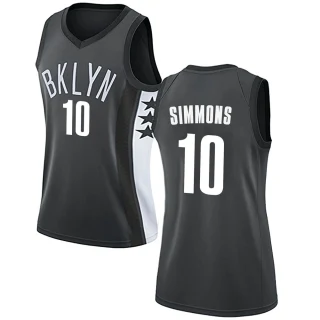 Women's Ben Simmons Brooklyn Nets Gray Swingman Jersey - Statement Edition