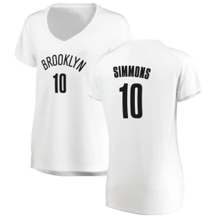 Women's Ben Simmons Brooklyn Nets White Fast Break Jersey - Association Edition