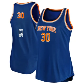 Women's Bernard King New York Knicks Blue Fast Break 2019/20 Tank Jersey - Icon Edition