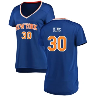 Women's Bernard King New York Knicks Blue Fast Break Jersey - Icon Edition