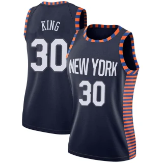 Women's Bernard King New York Knicks Navy Swingman 2018/19 Jersey - City Edition