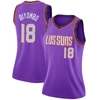 Women's Bismack Biyombo Phoenix Suns Purple Swingman 2018/19 Jersey - City Edition