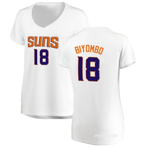 Women's Bismack Biyombo Phoenix Suns White Fast Break Jersey - Association Edition