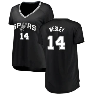 Women's Blake Wesley San Antonio Spurs Black Fast Break Jersey - Icon Edition
