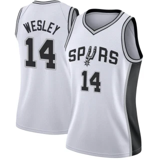 Women's Blake Wesley San Antonio Spurs White Swingman Jersey - Association Edition