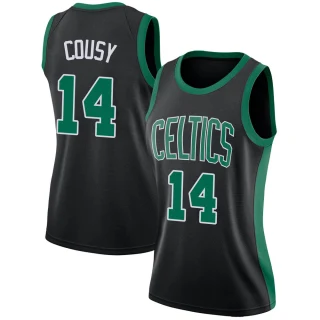 Women's Bob Cousy Boston Celtics Black Swingman Jersey - Statement Edition