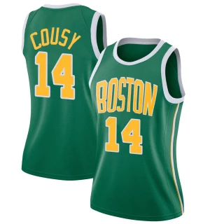 Women's Bob Cousy Boston Celtics Green Swingman 2018/19 Jersey - Earned Edition