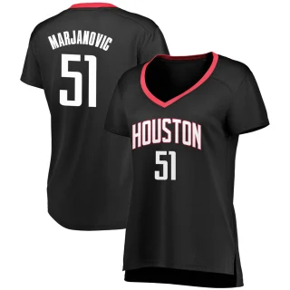 Women's Boban Marjanovic Houston Rockets Black Fast Break Jersey - Statement Edition
