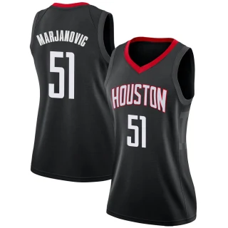 Women's Boban Marjanovic Houston Rockets Black Swingman Jersey - Statement Edition