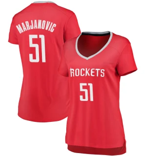Women's Boban Marjanovic Houston Rockets Red Fast Break Jersey - Icon Edition