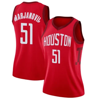 Women's Boban Marjanovic Houston Rockets Red Swingman 2018/19 Jersey - Earned Edition