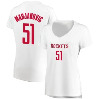 Women's Boban Marjanovic Houston Rockets White Fast Break Jersey - Association Edition