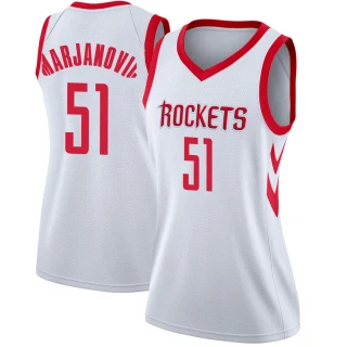 Women's Boban Marjanovic Houston Rockets White Swingman Jersey - Association Edition