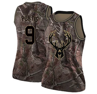 Women's Bobby Portis Milwaukee Bucks Camo Swingman Realtree Collection Jersey