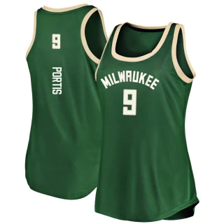 Women's Bobby Portis Milwaukee Bucks Green Fast Break Tank Jersey - Icon Edition