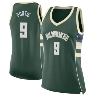 Women's Bobby Portis Milwaukee Bucks Green Swingman Jersey - Icon Edition