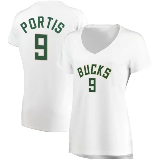 Women's Bobby Portis Milwaukee Bucks White Fast Break Jersey - Association Edition