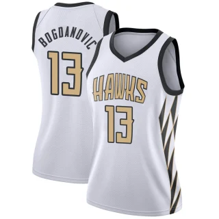 Women's Bogdan Bogdanovic Atlanta Hawks White Swingman 2018/19 Jersey - City Edition