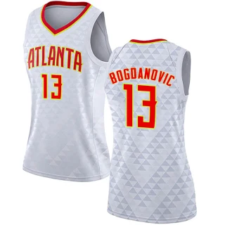 Women's Bogdan Bogdanovic Atlanta Hawks White Swingman Jersey - Association Edition