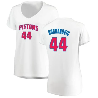 Women's Bojan Bogdanovic Detroit Pistons White Fast Break Jersey - Association Edition