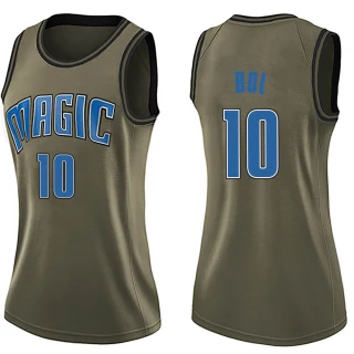 Women's Bol Bol Orlando Magic Green Swingman Salute to Service Jersey